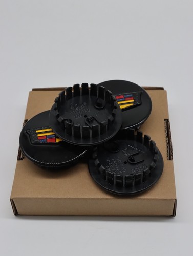 WHEEL CENTER HUB RIM CAPS BLACK FOR STS XLR XTS ATS CTS DTS SRX 19303243 2.5/8'' - Picture 5 of 8