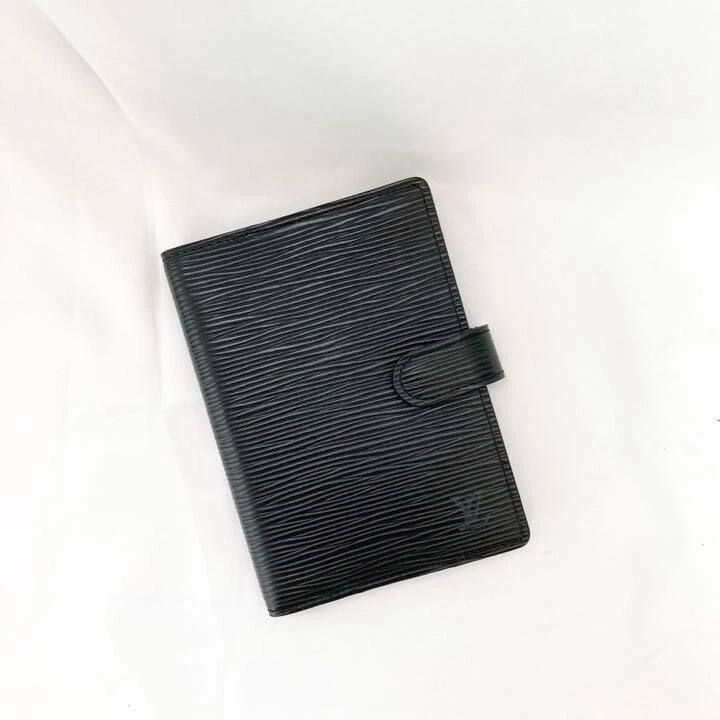 Louis Vuitton agenda MM epi Leather Notebook cover Black