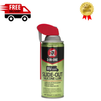 3-IN-ONE RV Care Slide-Out Silicone Lube Spray, 11 oz (FREE SHIPPING)