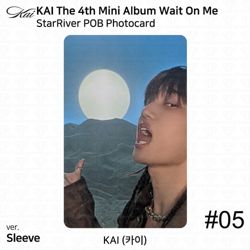 Kai The 4th Mini Album Wait On Me StarRiver POB Photocard Polaroid KPOP EXO - Picture 10 of 19