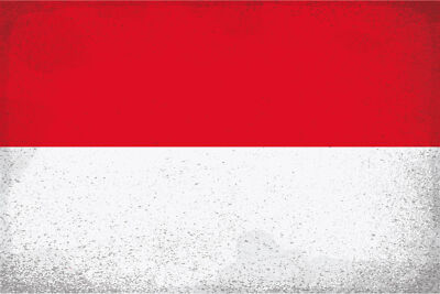 Holzschild 18x12 Monaco Flag of Monaco Vintage Wand Deko Bar Kneipe Sammler Gesc
