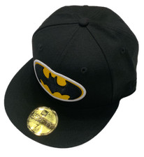 Men's DC Comics Batman Classic Logo 59Fifty Fitted New Era Black Hat Super Hero