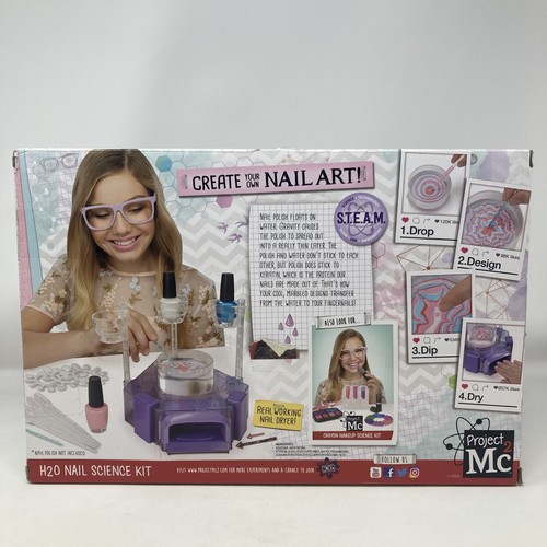 Project MC2 Create Your Own Nails Art H2O Science Kit Activity STEAM New Sealed Project MC2 Create Your Own Nails Art H2O Science Kit Activity STEAM New Sealed