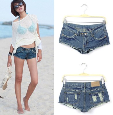 Pantaloncini corti shorts pantaloni bermuda corti donna denim jeans 6079 |  eBay