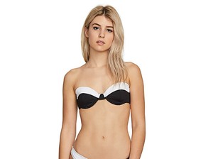 plus size black bandeau bikini top