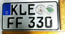 German motorcycle license plate biker garage collectible Germany memorabilia