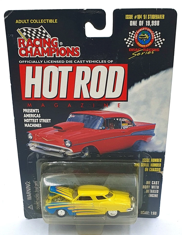 Johnny Lightning 1/60 Scale 08157 Hot Rods Collector #104 1951 Studebaker - Image 4 of 4