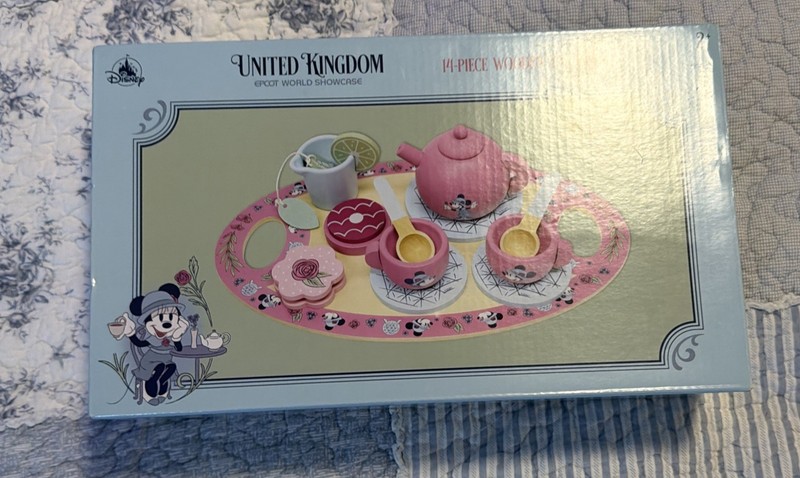 2026 Disney Parks Epcot World Showcase UK Pavilion Minnie Mouse Toy Tea Set