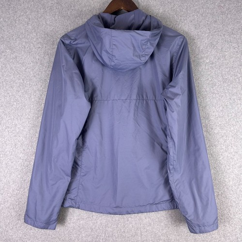 Columbia Rain Jacket Women's Medium Light Blue Hooded Coat Zuma Stack II Outdoor - Picture 11 of 11