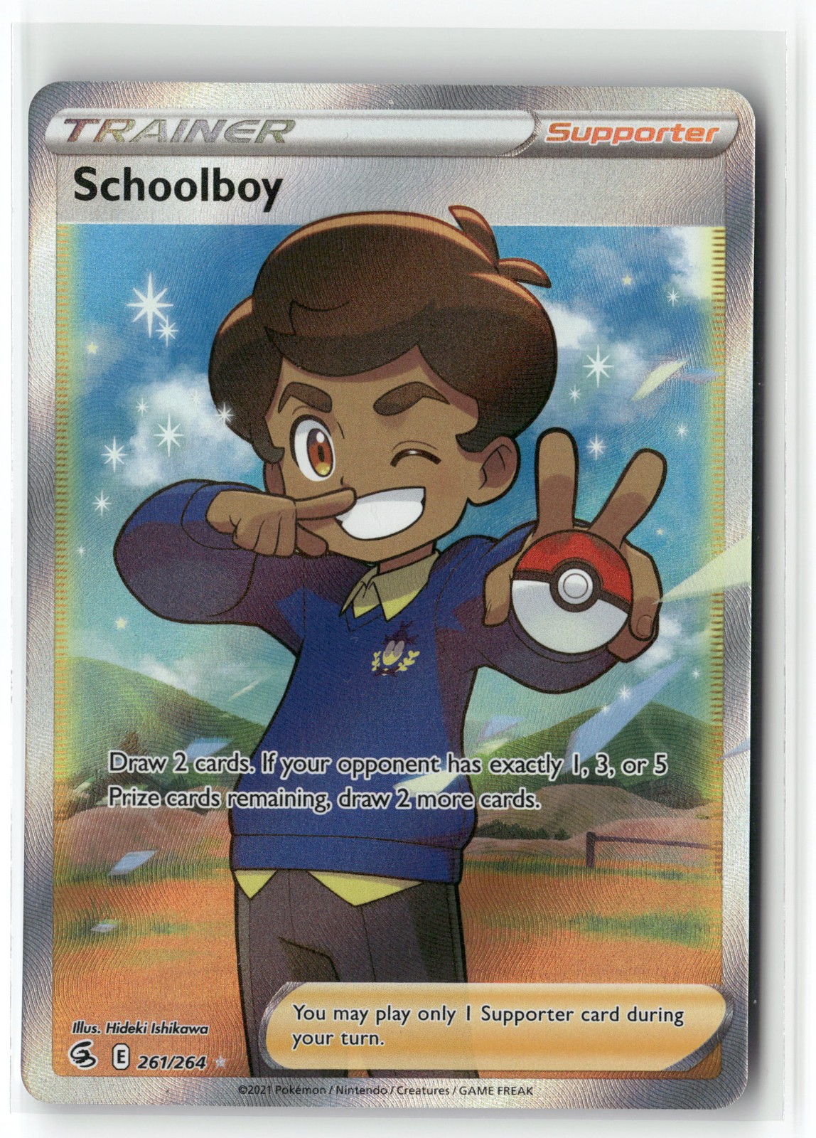 SWSH08: Fusion Strike #261/264 Schoolboy (Full Art)