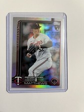 2025 Topps Update Series Rookie Rainbow Foil Zebby Matthews