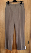 ASOS Design Women's Brown Beige Straight Leg Suit Pants Trousers US Size 6 NWT