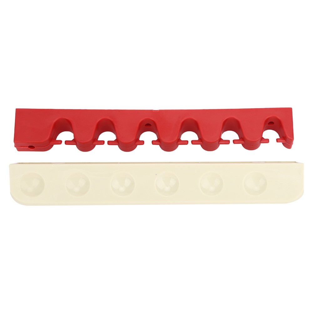 Rubber 6 Hole Billiard Cue Stand Rack Wall Mount Pool Cues Hanging Bracket Acces