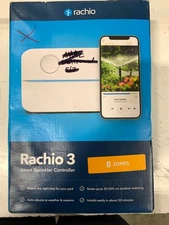 Rachio 3 Smart Sprinkler Controller w/ 8 Zones & Easy 30min Installation - WHITE