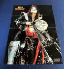 KISS 1976 ACE FREHLEY CHOPPER German Poster Music Magazine Popfoto 1980s Rare