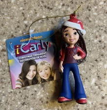 NWT Nickelodeon ICarly Carly Shay Sparkly Hat 4” Christmas Ornament Kurt S Adler