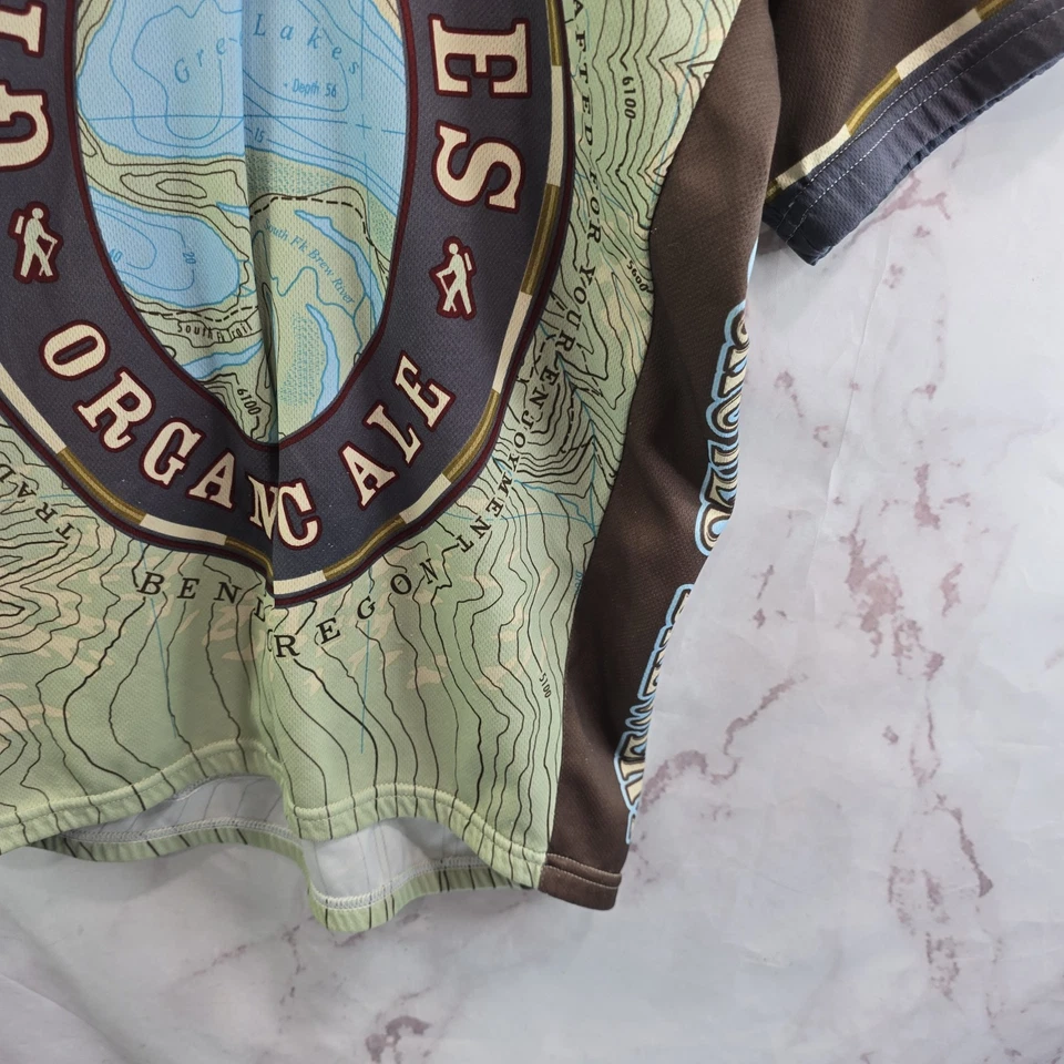 Camiseta deportiva de ciclismo Deschutes Brewery para hombre grandes camisetas de palabra Great Lakes cremallera bicicleta Foto 4 de 4