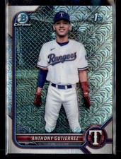 2022 Bowman Chrome #BCP-160 Anthony Gutierrez Prospects Mojo Refractor