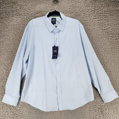 Society of Threads Mens XL Blue Long Sleeve Button Up *NWT*