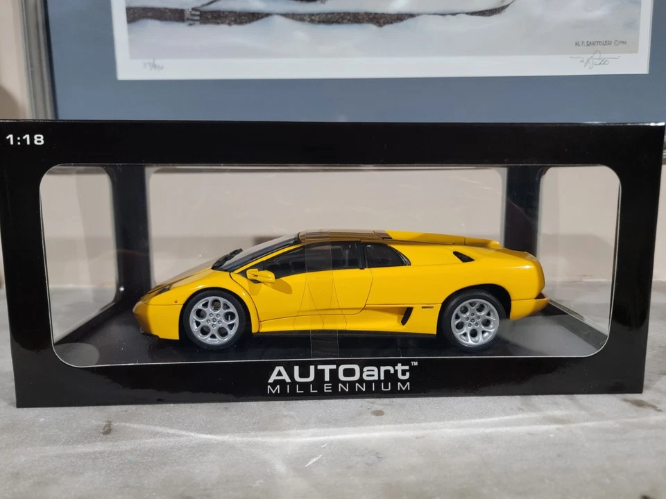 1/18 Autoart Lamborghini Diablo 6.0 | Amarillo | Caja sin abrir | Nuevo Foto 2 de 4