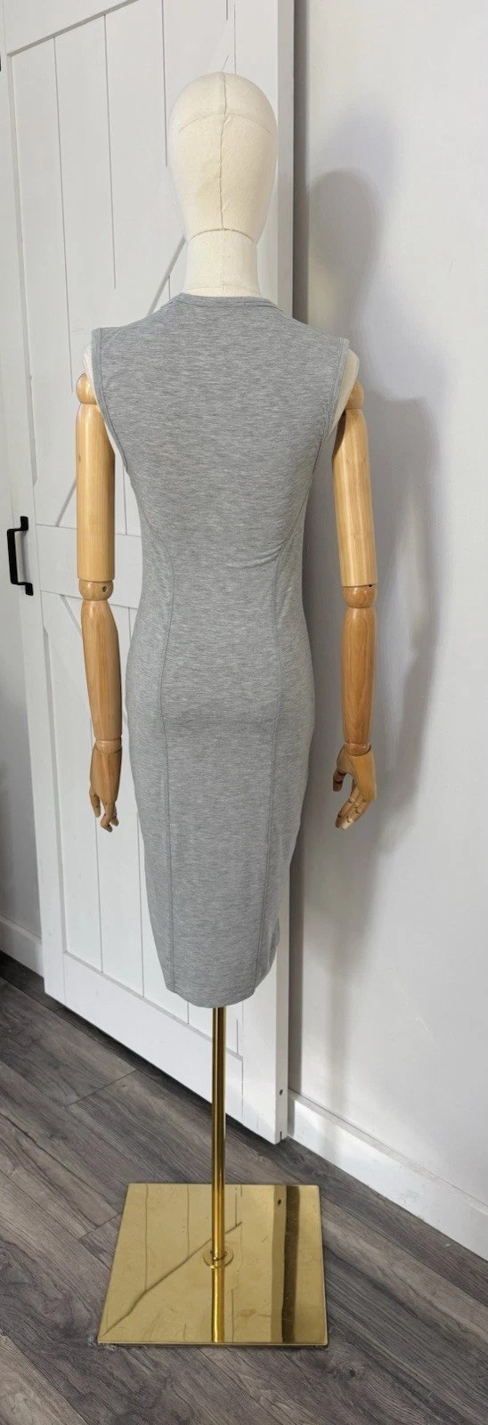 Abito midi bodycon grigio erica donna Alexander Wang taglia S nuovo senza etichette