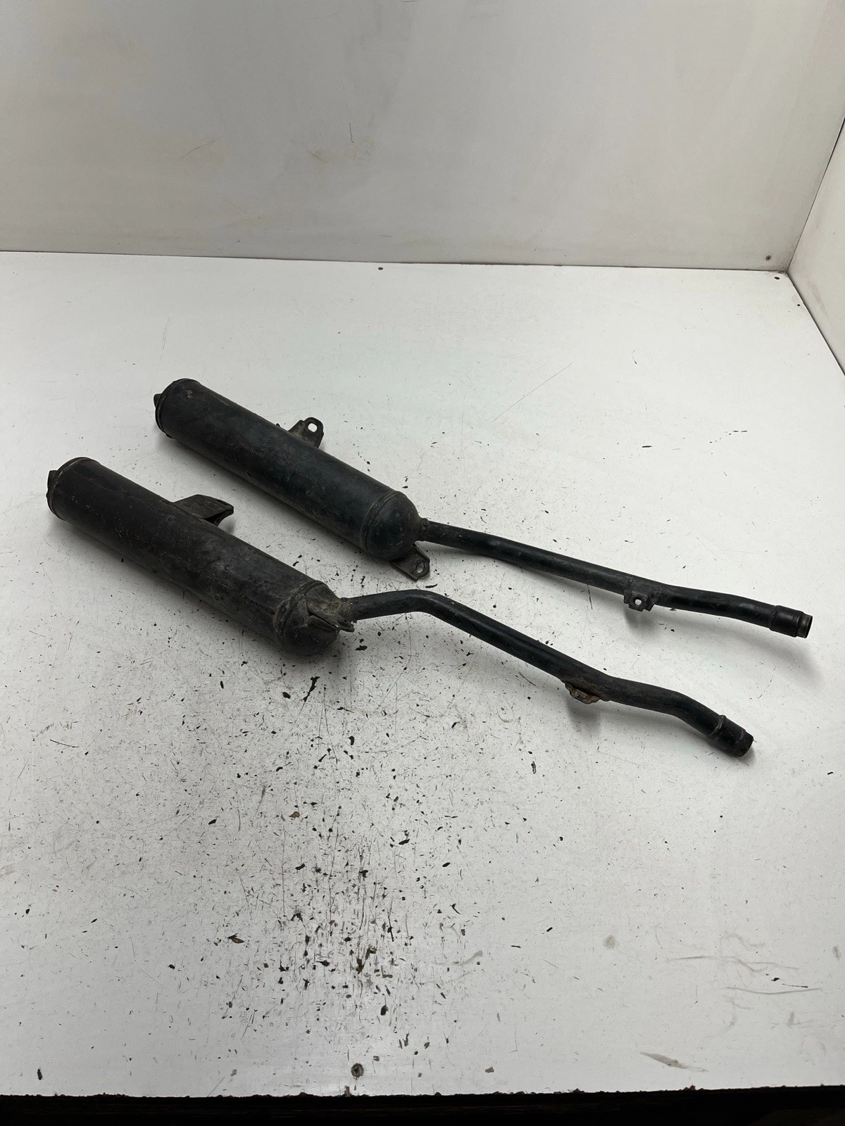 87-04 Yamaha Banshee 350 Yfz350 OEM TIGHT! Exhaust Muffler Silencer L R Pipe