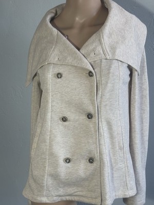 Hem And Thread Double-breasted Lightweight Jacket Size Small