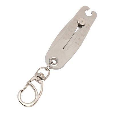 Portable Accurate Thread Size Checker Keychain For Everyone Stainless Steel Use