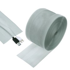 Carpet Cord Cover, 30ft Floor Cover Cord Strip Wire Protector, Grey