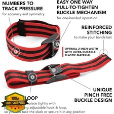 4pc Blood Flow Restriction Bands Arms Legs Glutes Muscle