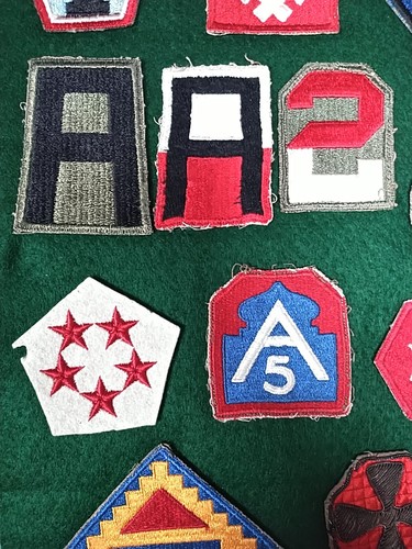 VINTAGE WWII US MILITARY PATCHES 20 TOTAL - Picture 16 of 24