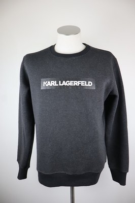 KARL LAGERFELD HERREN SWEATSHIRT SHIRT GR L MAN SWEATSHIRT CASUAL VINTAGE BAUMWOLLE LOGO