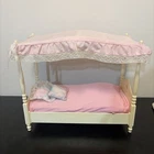 Vintage 1982 Barbie Dream Furniture Canopy Bed
