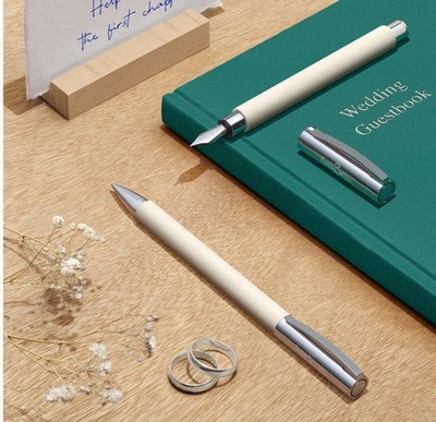 Faber-Castell Ambition Fountain Pen in Cinematic White - Broad Point - NEW