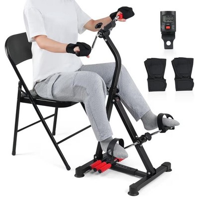 Adjustable Pedal Exerciser Bike for Seniors - Hand Arm Leg and Knee Therapy, Str
