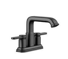 KOHLER Numista Bathroom Faucet 4in Centerset, Matte Black Finish K-R26584-4D-BL