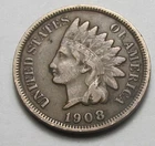 1908 INDIAN HEAD CENT,MOST OF LIBERTY, VERY NICE COIN!!!!(A6)