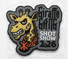 2026 SHOW SHOW GIRAFFE GANG TACTICAL PATCH (hook & loop back)BRAND NEW