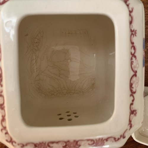 Vintage Mason’s Ironstone rot bunt Obstkorb Teekanne - Bild 12 von 16