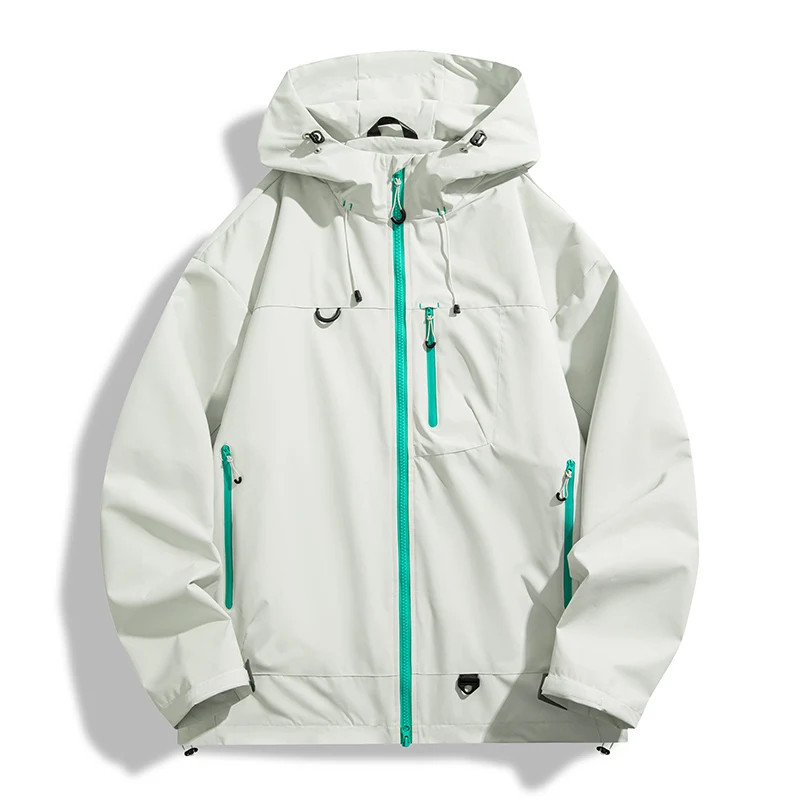 Unisex Hiking Jacket Waterproof Autumn Windbreaker Outdoor Hooded Coats New