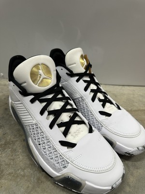 NEW Nike Air Jordan XXXVIII 38 Low White Black Gold FD2326-107 Men’s Size 14 NEW Nike Air Jordan XXXVIII 38 Low White Black Gold FD2326  main image 3