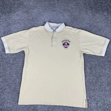 VTG Purdue Outback Bowl 2000 Shirt Mens Large Beige No Logo Tonix Polo Cotton