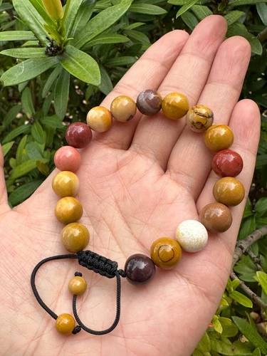 Grade A++ Edelstein Perlen verstellbar Armband 10 mm, echte Kristalle Armbänder - Bild 71 von 124