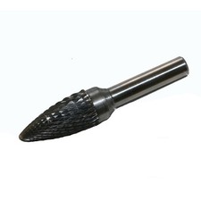 Fr&auml;sstift HM &Oslash; 15 mm Schaft 8mm Rotorfr&auml;ser Spitzbogenfr&auml;ser kreuzverzahnt Neu