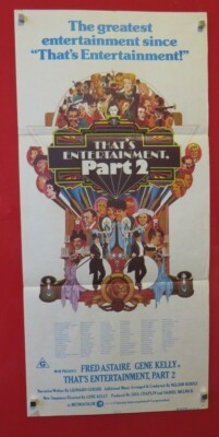 THATS ENTERTAINMENT TEIL 2 ORIGINAL 1976 CINEMA DAYBILL FILMPLAKAT Fred Astaire