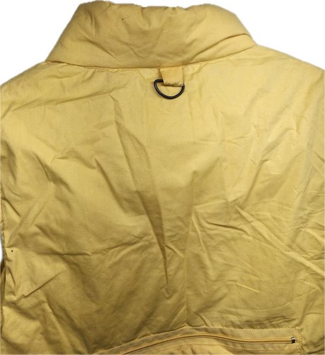 Vintage Argus Down Puffer Vest Duck Feathers Men’s Size L Yellow Sportsman - Picture 10 of 11