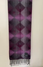 Cejon Purple diamond Scarf 68"x12" 100% Acrylic  Made in Italy