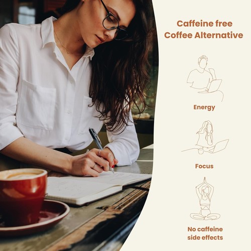 MOKSHA koffeinfreie entkoffeinierte Pilzkaffee Alternative | Kaffee Chai Latte Geschmack - Bild 2 von 5