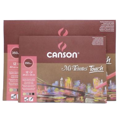 Weiches Pastellpapier Sandstruktur Canson Mi Teintes Touch Pastellpad