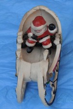 Cast Iron Santa Sleigh...7.5" long.. 3.25 lbs--old er..